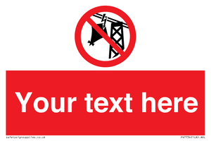 Custom prohibition do not fly kites near overhead electrical power lines